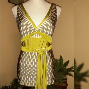 BCBG MaxAzaria Criss-Cross Wrap Tie Top